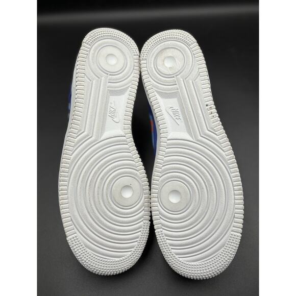 Nike Air Force 1 Patched Up Los Angeles Blue Sneakers Size 11.5 DX2304-400